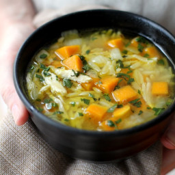 Chicken, Butternut Squash, and Orzo Soup