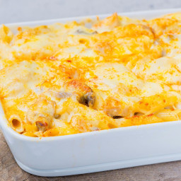 Chicken, Cheese, and Penne Pasta Bake