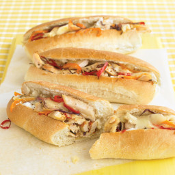 Chicken Cheesesteaks with Peppers