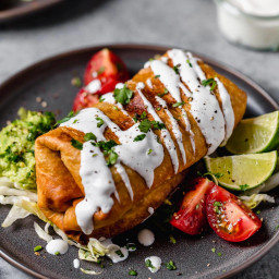 Chicken Chimichangas {Fried or Baked}