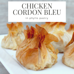 Chicken Cordon Bleu in Phyllo Pastry