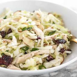 Chicken Cranberry Salad with Lemon Poppy Seed Dressing