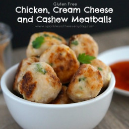 Chicken, Cream Cheese and Cashew Meatballs (GF)