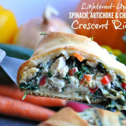 Chicken Crescent Ring With Spinach & Artichoke