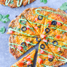 Chicken Crust Taco Pizza - Low Carb & Keto