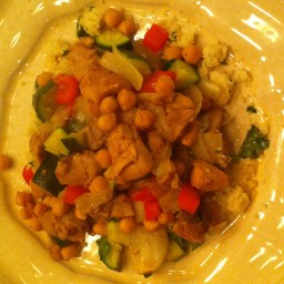 Chicken Curry with Chickpeas and Couscous