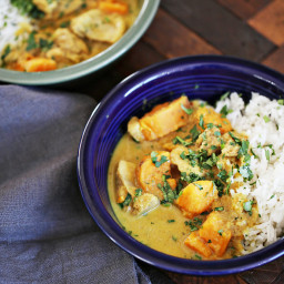 Chicken Curry with Sweet Potato and Lemongrass