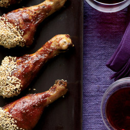 Chicken Drumsticks with Asian Barbecue Sauce