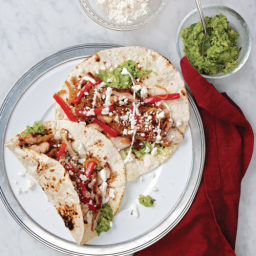 Chicken Fajitas with Red Pepper, Onion and Lime