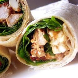 Chicken, Feta Cheese, and Sun-Dried Tomato Wraps