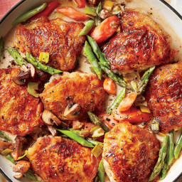 Chicken Fricassee with Spring Vegetables Recipe