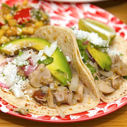 Chicken Green Chile Tacos