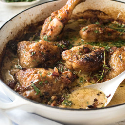 Chicken in White Wine Cream Sauce