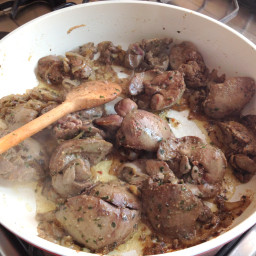 Chicken Livers with Onions