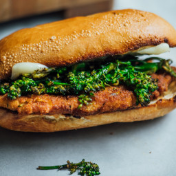 Chicken Milanese Hero With Broccoli Rabe and Provolone