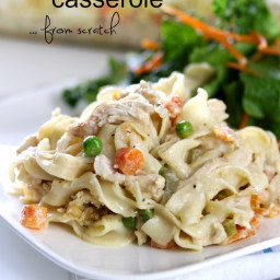 Chicken Noodle Casserole (from Scratch)