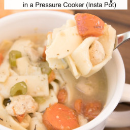 Chicken Noodle Soup in Pressure Cooker