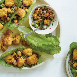 Chicken Nuggets with Mango and Avocado Salsa