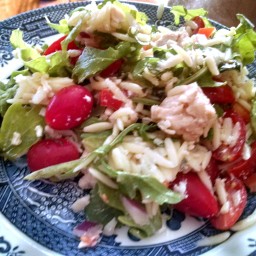 Chicken Orzo Salad with Goat Cheese