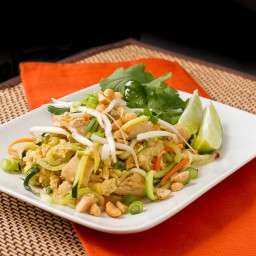 Chicken Pad Thai with Zucchini Noodles