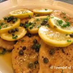 Chicken Piccata with Angel Hair and Vegetable