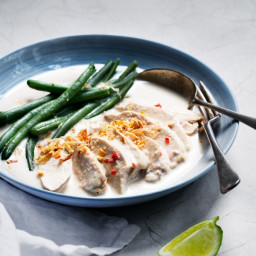 Chicken Poached in Coconut and Lime