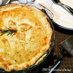 Chicken Pot Pie with Parmesan Rosemary Crust