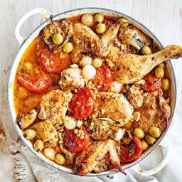 Chicken Provençal with olives & artichokes
