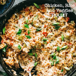 Chicken, Rice and Vegetable Skillet