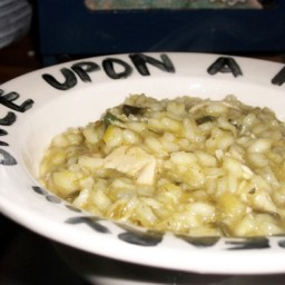 Chicken Risotto with Sage Butter