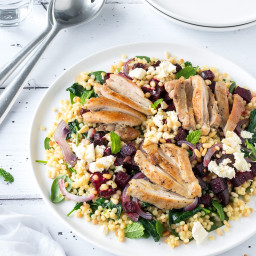 Chicken, Roasted Beetroot and Feta Salad Recipe
