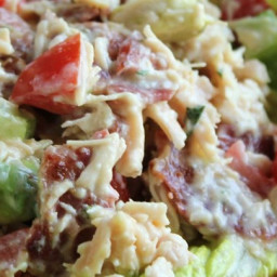 Chicken Salad with Bacon, Lettuce, and Tomato
