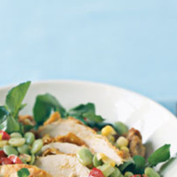 Chicken Salad With Corn and Lima Beans