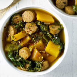 Chicken Sausage and Kale Soup