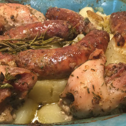 Chicken, Sausage and Potatoes alla Dora