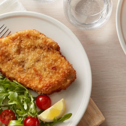 Chicken Schnitzel with Arugula and Tomato Salad (Cooking for 2)