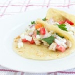 Chicken Souvlaki Tacos with Tzatziki Sauce