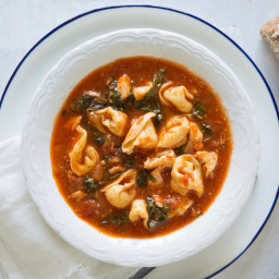 Chicken, Spinach, and Tortellini Soup
