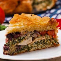 Chicken Spinach Feta Pie Recipe by Tasty