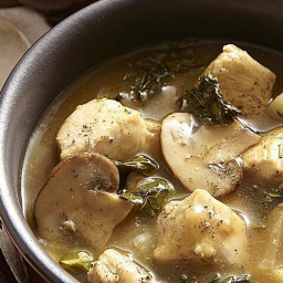 Chicken Stew with Turnips & Mushrooms