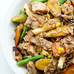 Chicken Stir-Fry with Vegetables and Brown Rice