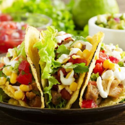 Chicken Tacos With Corn And Black Beans