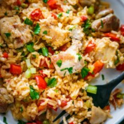 Chicken Thighs Spanish Rice Recipe