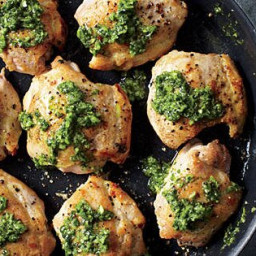 Chicken Thighs with Cilantro Sauce