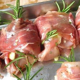 Chicken Thighs Wrapped in Prosciutto w/ Rosemary Recipe