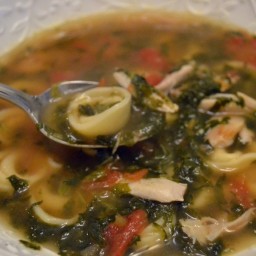 Chicken tortellini soup