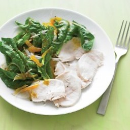 Chicken with Curried Spinach Salad