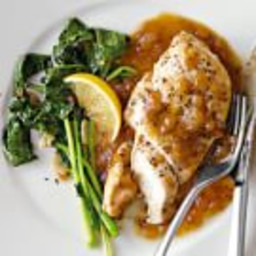 Chicken with Meyer Lemon and Peppercorn Sauce