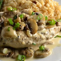 Chicken with Mushrooms and White Wine