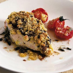 Chicken with Parmesan crumbs